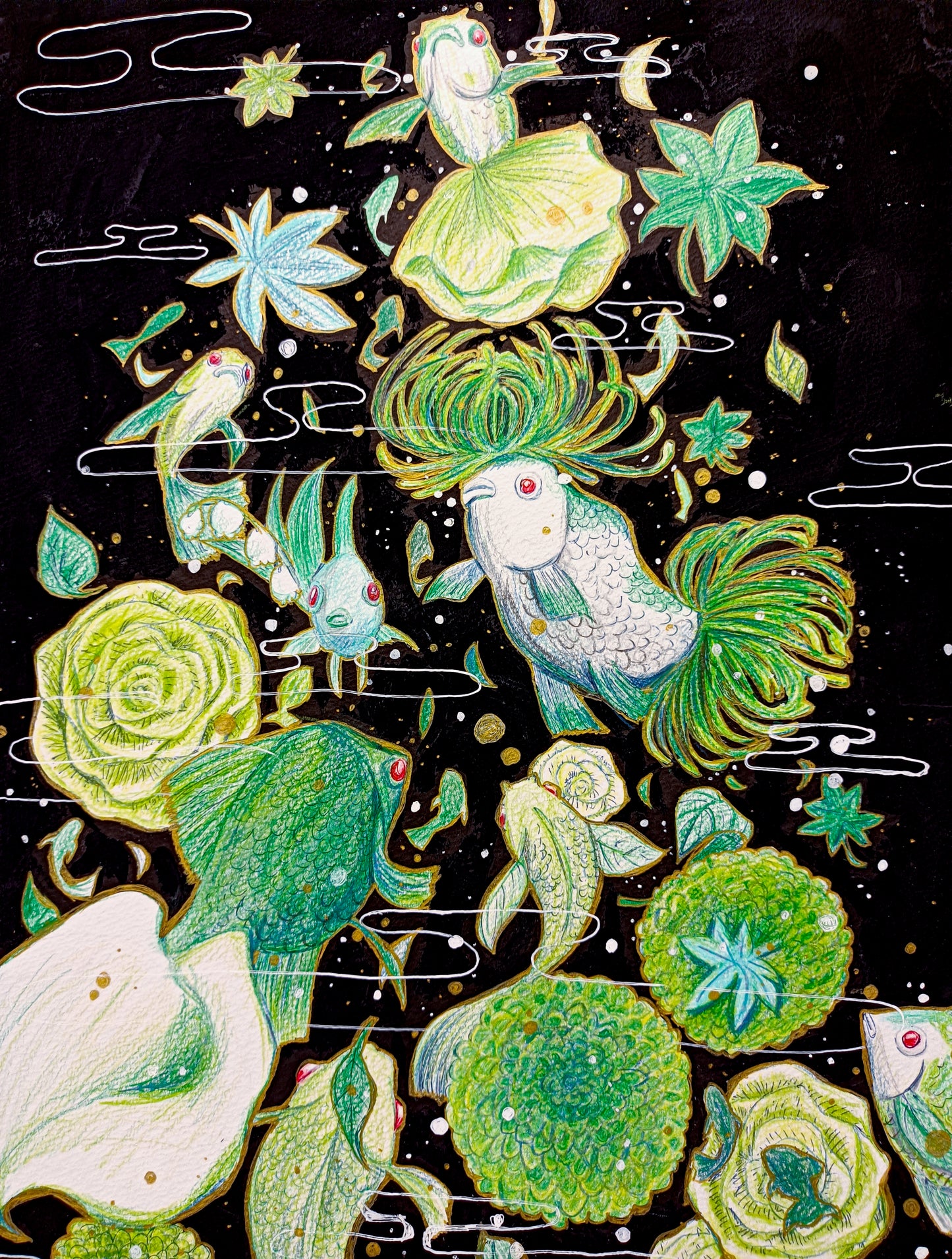 百花の白昼夢・ 翠緑