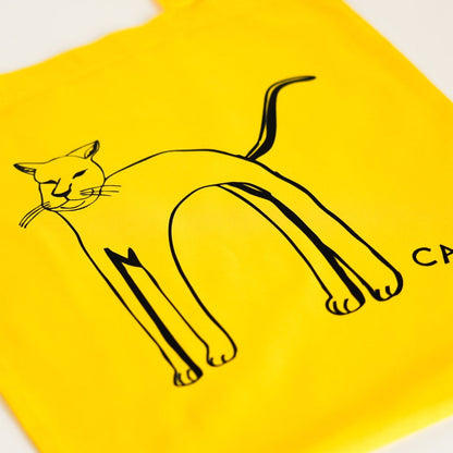 【TOTE BAG】A COFFEE , A BOOK , AND...  / YELLOW