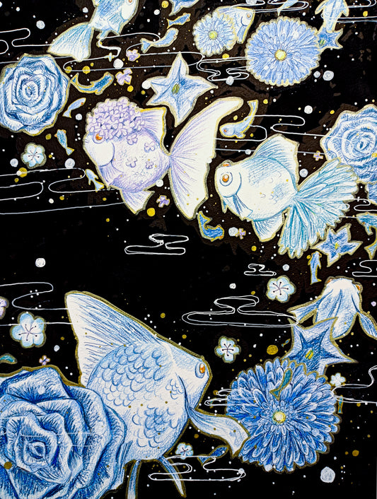 百花の白昼夢・ 群青