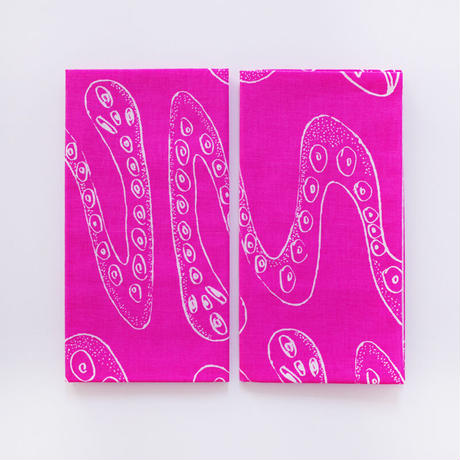 不敵に笑うヘビ 手ぬぐい