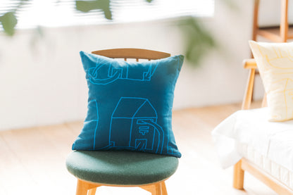 CUSHION〈 post 〉navyblue